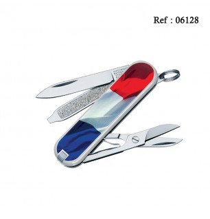 victorinox classic with french Flag