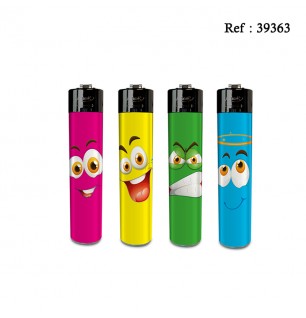 festival flint lighter expression assorted per 24 pcs