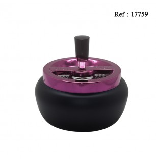 ashtray black matt/ice pink 13 cm