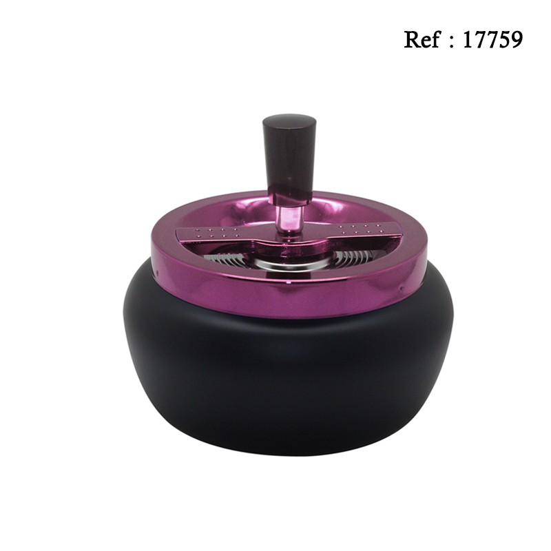 ashtray black matt/ice pink 13 cm