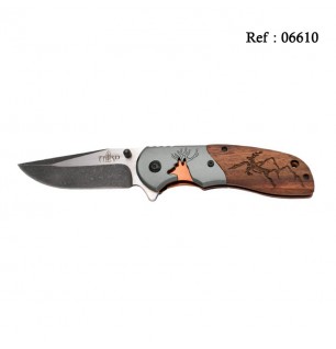 Wood Knife Deer 12cm, Stainless steel