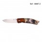 Knife THIRD Red wood Boar Motif 11,5cm, Stainless steel