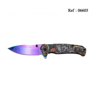 THIRD Skeleton Rainbow Knife 11.5cm, Stainless steel