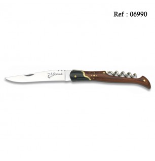 LAGUIOLE knife 9.0 cm TB, 2-tone wood handle