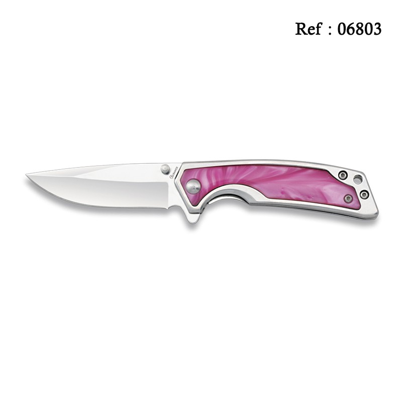 Knife 6.5 cm Chrome Pink