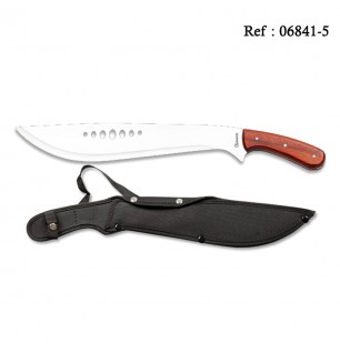 Machette Coupe Coupe Alfpha wolf 37cm, manche bois, étui nylon