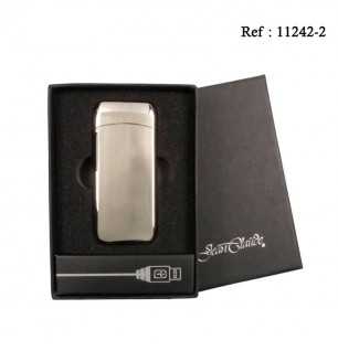 JC "Gamma" Silver USB Bow Lighter