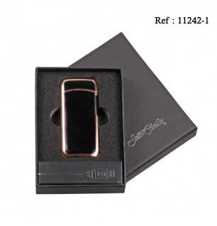 JC "Gamma" Black/Rose Gold USB Bow Lighter