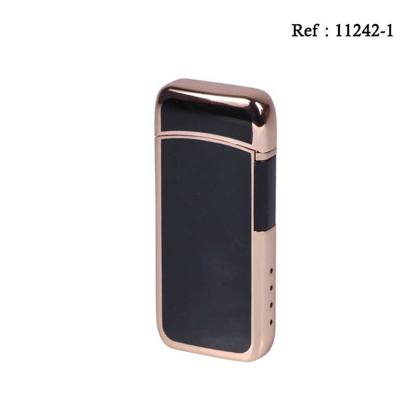 JC "Gamma" Black/Rose Gold USB Bow Lighter