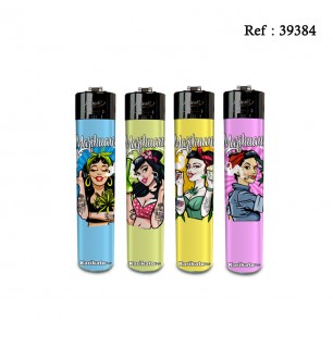 flint festival lighter PinUp Marihuana assorted per 24 pcs