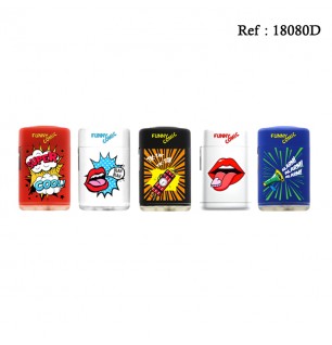 jet flame atomic rubber CIGAR 3D ass Funny Comics 3D per 25 pcs