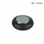 Pocket ashtray Black Mat/Chrome Ø 6cm in box ind.