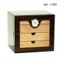 Cube humidor Macassar ebony