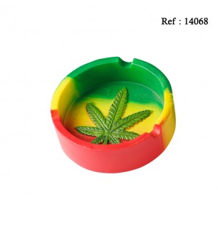 Ashtray Jamaica colorful Ø 9.5 cm, set of 4