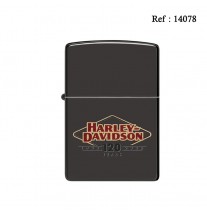 Briquet ZIPPO noir brillant Harley Davidson - 120 ans