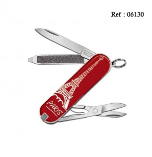 Couteau VICTORINOX Classic Rouge Tour Eiffel