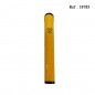 metal tube for 1 cigar, yellow with hygrometer