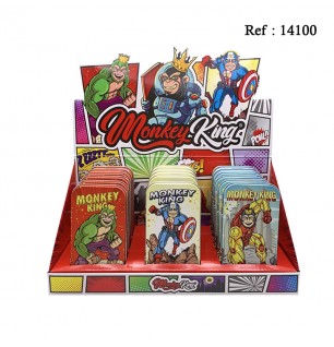 King metal box hero edition assorted per 18 pcs , 11.5 x 6 x 2 cm