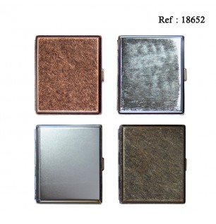 Cigarette Case metal assorted per 8 pcs