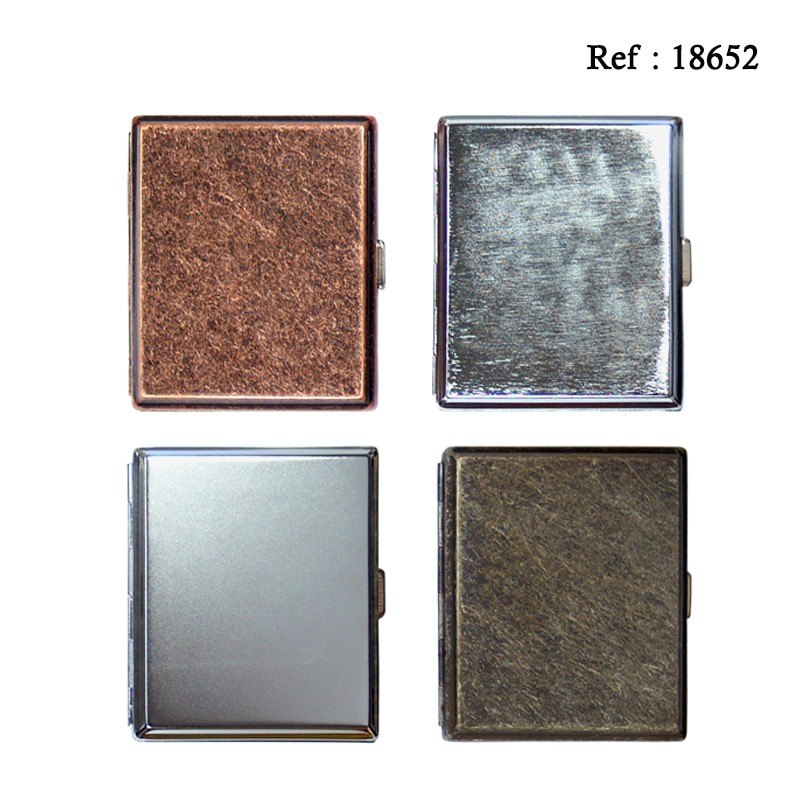 Cigarette Case metal assorted per 8 pcs