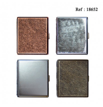 Cigarette Case metal assorted per 8 pcs