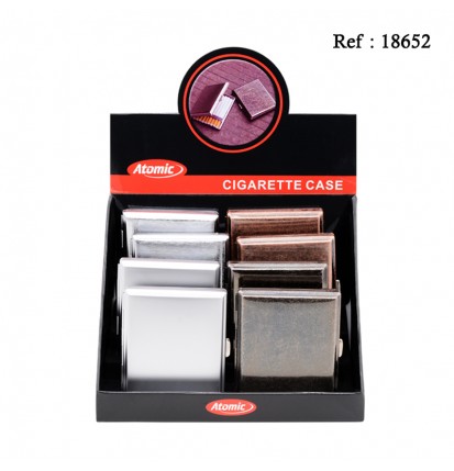 Cigarette Case metal assorted per 8 pcs