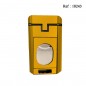 4jet cigar MYON lighter Yellow with cigar piercer and cutter cigar