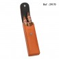 adorini cigar case real leather 2.- cigars orange with cedro divider