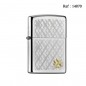 Zippo lighter chrom satin with golden glover