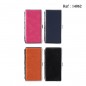 Etui cigarettes 100mm décor simili cuir, 4 coloris ass, display de 8