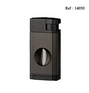 Briquet double jet Winjet noir avec coupe cigares lame en V