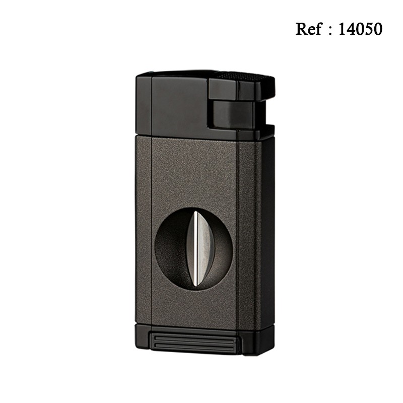 Briquet double jet Winjet noir avec coupe cigares lame en V