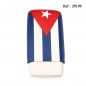 Cigar Case ADORINI leather Cuban Flag for 2-3 cigars