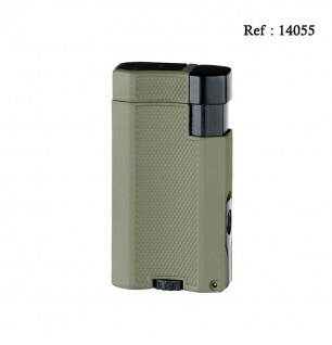 Briquet double jet Winjet kaki avec emporte pièce