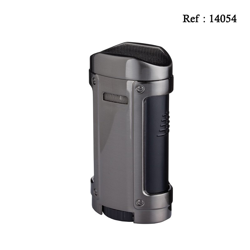 Briquet quadruple jet Eurojet gun avec repose cigare