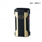 Eurojet premium 4 Jet chrom black/gold lighter + Punch 