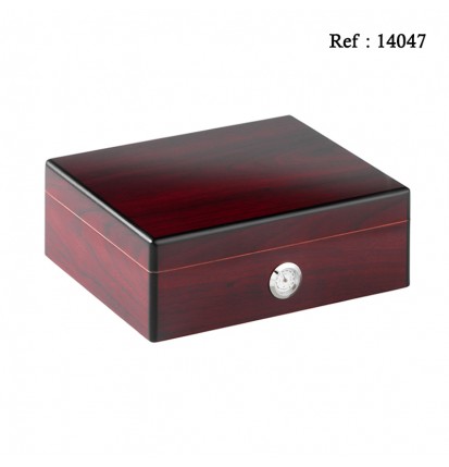 Humidor red brown 225 x 190 x 80 mm