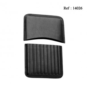 Black leather case 10 cigarillos