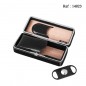 Black leather travel humidor ceder with cigar cutter