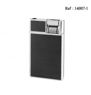 Briquet Eurojet Simple jet Noir mat/Chromé