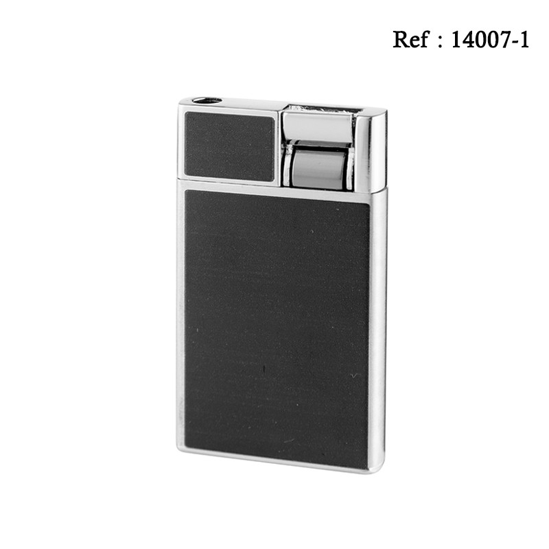 Briquet Eurojet Simple jet Noir mat/Chromé