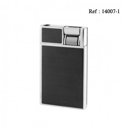 Briquet Eurojet Simple jet Noir mat/Chromé