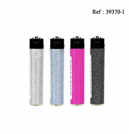 Festival flint lighter Bling Bling assorted per 24 pcs