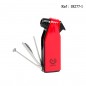 Briquet MYON Pipe Piezo Rouge, avec accessoires