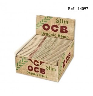 OCB Slim organic cigarette paper, display 50 booklets