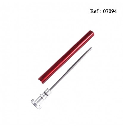 Bourre pipe métal Rouge, lot de 5