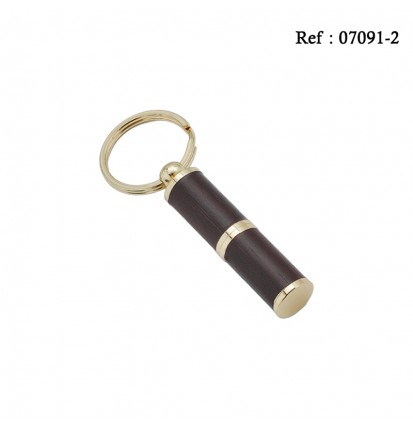 cigar piecer black wood/gold  with key ring