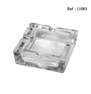 cigar ashtray glass transparent squared