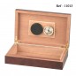 Cigar humidor burl wood finish cigar intarsia for 10 cigars