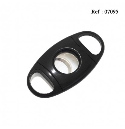 cigar cutter oval plastic black